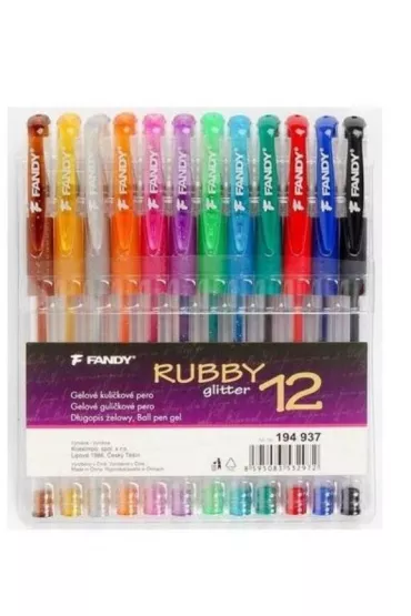 Fandy D�ugopis �elowy Rubby glitter 12 szt.