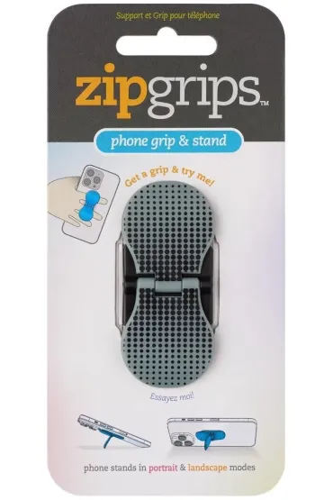 Thinking Gifts ZipGrip uchwyt na palce do telefonu Czarne kropki