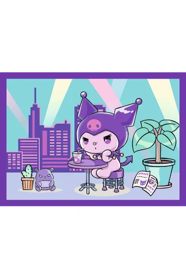 Puzzle 4w1 - Dzie� Kuromi Hello Kitty (35+48+54+70 el.) Trefl