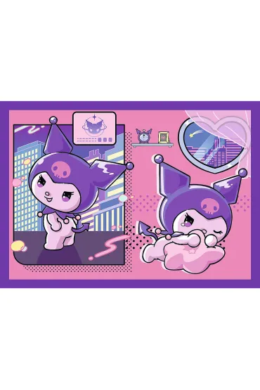 Puzzle 4w1 - Dzie� Kuromi Hello Kitty (35+48+54+70 el.) Trefl