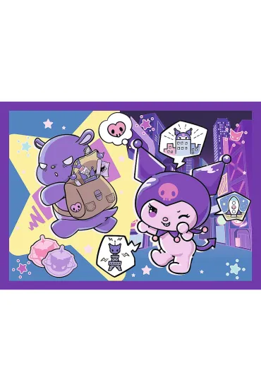 Puzzle 4w1 - Dzie� Kuromi Hello Kitty (35+48+54+70 el.) Trefl