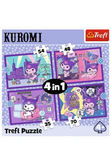 Puzzle 4w1 - Dzie� Kuromi Hello Kitty (35+48+54+70 el.) Trefl