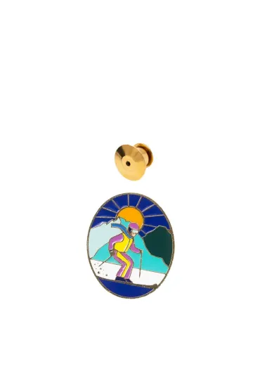 Pin narciarz