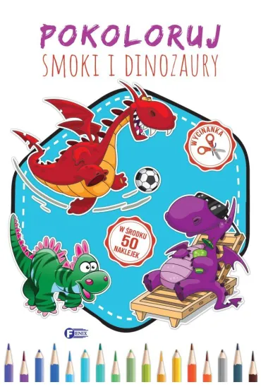 Pokoloruj smoki i dinozaury
