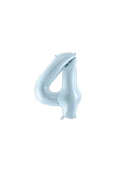 PartyDeco Balon foliowy 4 jasny niebieski 72cm