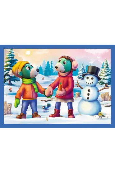 Puzzle 4w1 - U Treflik�w pada �nieg (12+15+20+24 el.)