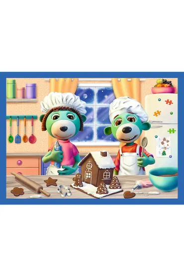 Puzzle 4w1 - U Treflik�w pada �nieg (12+15+20+24 el.)