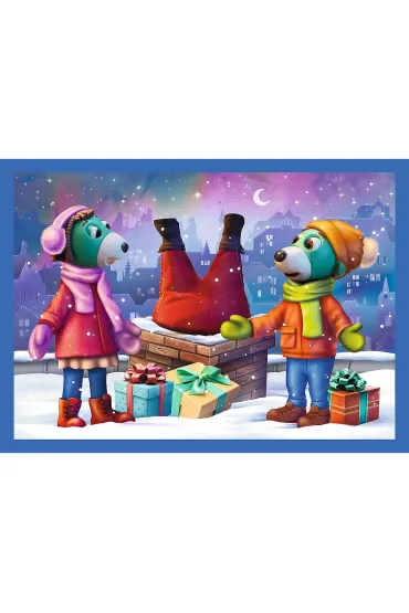 Puzzle 4w1 - U Treflik�w pada �nieg (12+15+20+24 el.)