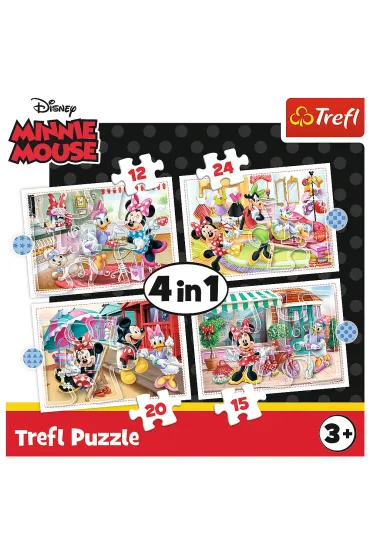 Puzzle 4w1 - Minnie z przyjaci�mi (12+15+20+24 el.) Trefl