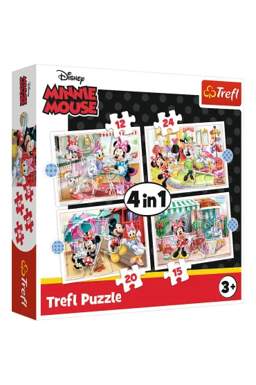 Puzzle 4w1 - Minnie z przyjaci�mi (12+15+20+24 el.) Trefl