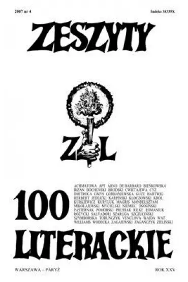 Zeszyty literackie 100 4/2007