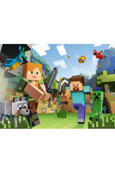 Puzzle dla dzieci 100 el. XXL Minecraft Ravensburger