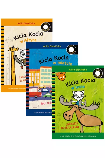 Pakiet Czytam i koloruj� z Kici� Koci� - Anita G�owi�ska