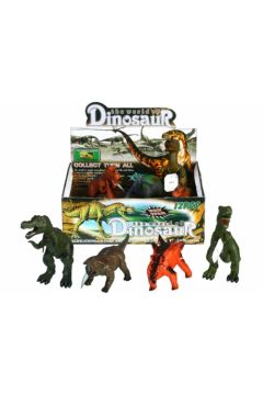 Dinozaur gumowy z dwikiem 25cm MC Cena za 1szt
