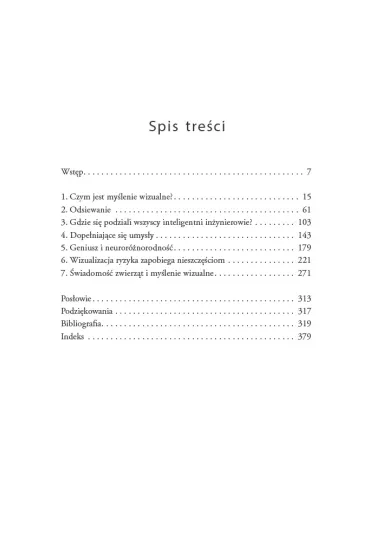 Pi�kne umys�y. Jak ludzie my�l�cy obrazami, wzorami i abstrakcjami postrzegaj� �wiat - Temple Grandin