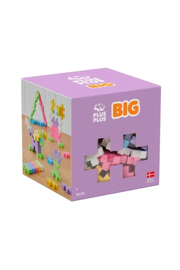 Klocki Plus-Plus Big Pastelowe 100el