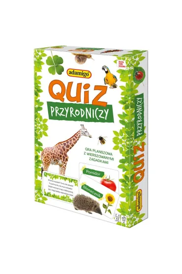 Quiz przyrodniczy. Gra planszowa z wierszowanymi zagadkami Adamigo
