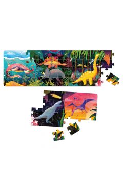Puzzle panoramiczne 60 el. Dinozaury Bright Junior Media