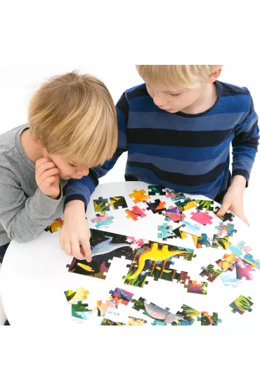 Puzzle panoramiczne 60 el. Dinozaury Bright Junior Media