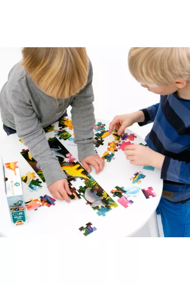 Puzzle panoramiczne 60 el. Dinozaury Bright Junior Media