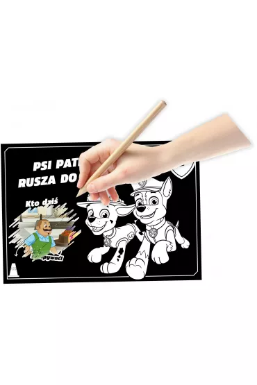Psi Patrol. Zdrapuj, koloruj, naklejaj. Dzielna ekipa