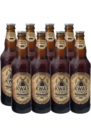 Pbe Kwas chlebowy litewski Zestaw 8 x 500 ml
