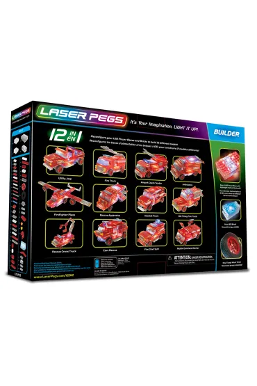 Klocki. Laser Pegs. Fire Truck Stra� Po�arna 12 w 1