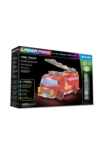 Klocki. Laser Pegs. Fire Truck Stra� Po�arna 12 w 1