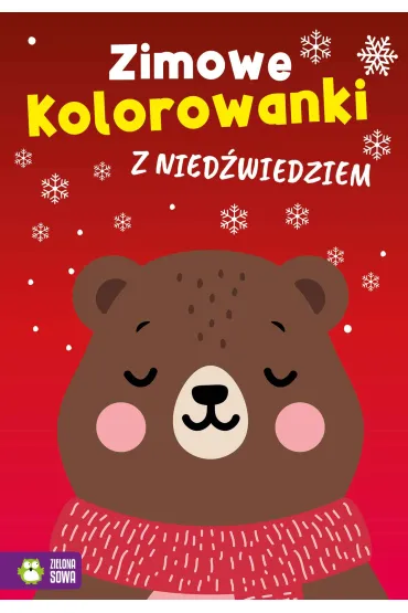 Zimowe kolorowanki z nied�wiedziem