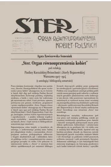 Ster. Organ r�wnouprawnienia kobiet - Agata Zawiszewska-Semeniuk