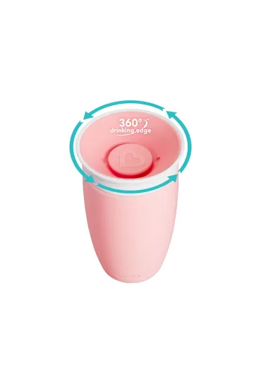 Kubek Munchkin Miracle 360&deg; 296ml r�owy