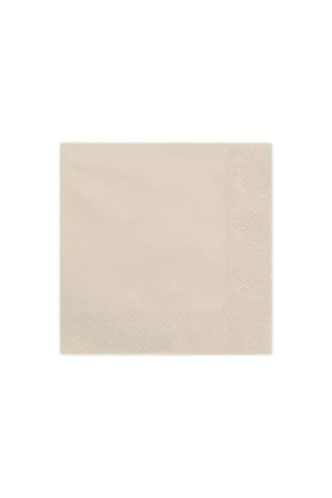 PartyDeco Serwetki papierowe be� 33x33cm 20 szt