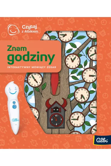 Czytaj z Albikiem. Znam godziny. Interaktywny mwicy zegar