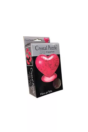 Puzzle 3D 46 el. Crystal Serce Czerwone Bard Centrum Gier