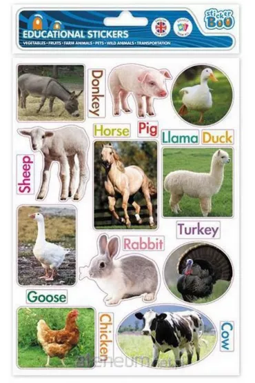 Sticker Boo Naklejki edukacyjne Farma