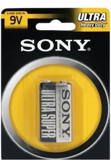 Bateria cynkowo-w�glowa SONY 6F22 9V 1 szt na blistrze
