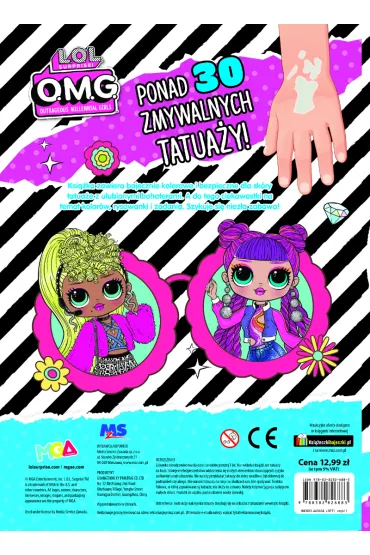 L.O.L. Surprise! Rysowanki z bajecznymi tatua�ami. Co za kolory!