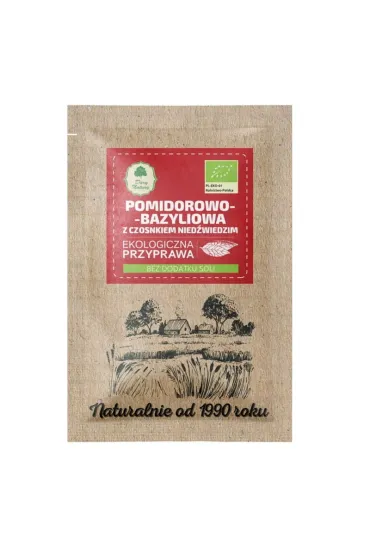 Dary Natury Przyprawa pomidorowo-bazyliowa z czosnkiem nied�wiedzim 15 g Bio