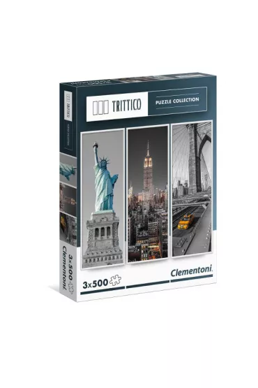 Puzzle 3x500 el. Trittico New York Clementoni