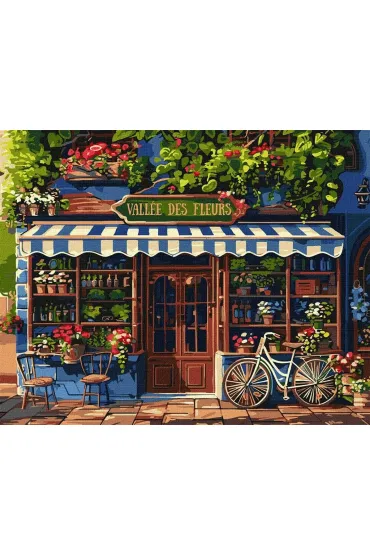 Ideyka Malowanie po numerach - Dolina kwiat�w 40x50cm