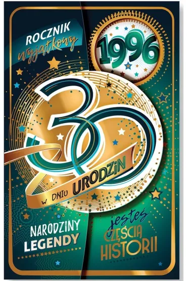 AbCard Kartka okoliczno�ciowa Urodziny 30