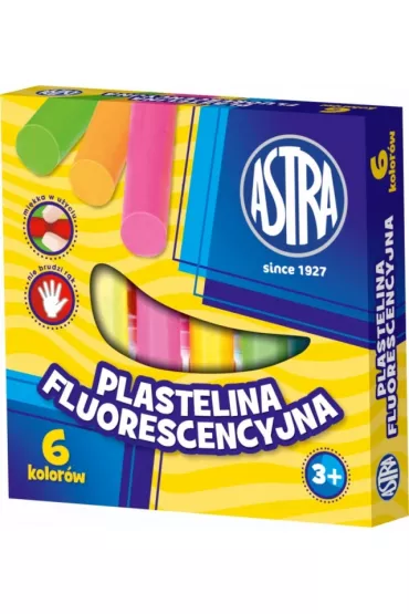 Astra Plastelina fluorescencyjna 6 szt.