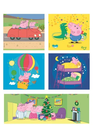 Puzzle 10w1 SuperColor. �winka Peppa Clementoni