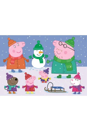 Puzzle 104 el. Maxi SuperColor. �winka Peppa Clementoni