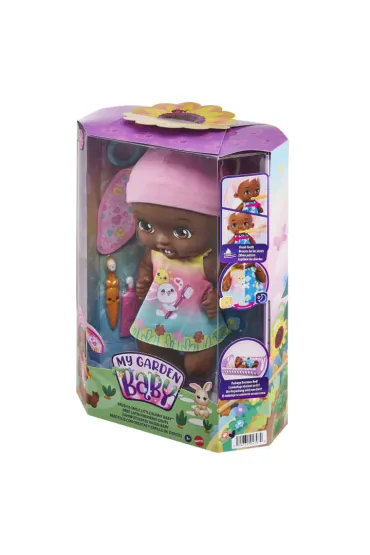 My Garden Baby Bobasek-Kr�liczek Myjemy z�bki Lalka r�owa HGC11 Mattel