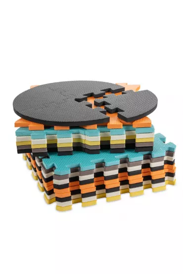 Mata edukacyjna piankowa puzzle zwierz�tka kolorowa 114 x 114 cm folia
