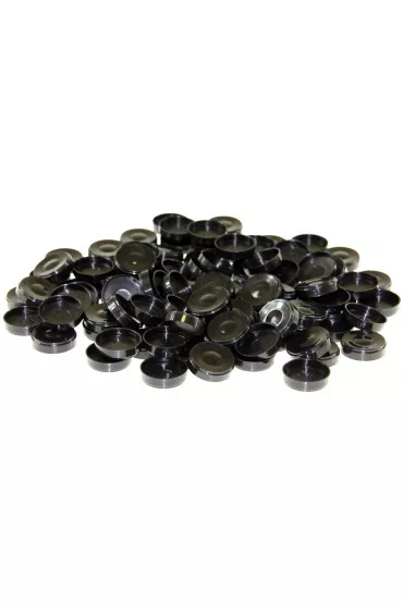 Pionki do warcab�w du�e - czarne Plastic Polska