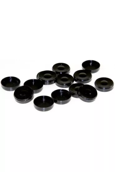 Pionki do warcab�w du�e - czarne Plastic Polska