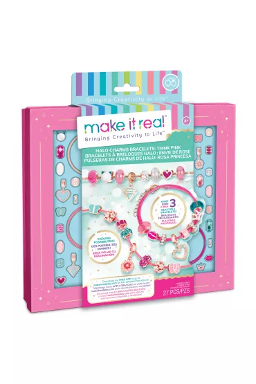Zestaw do tworzenia bransolete Halo Charms Pink Make it real