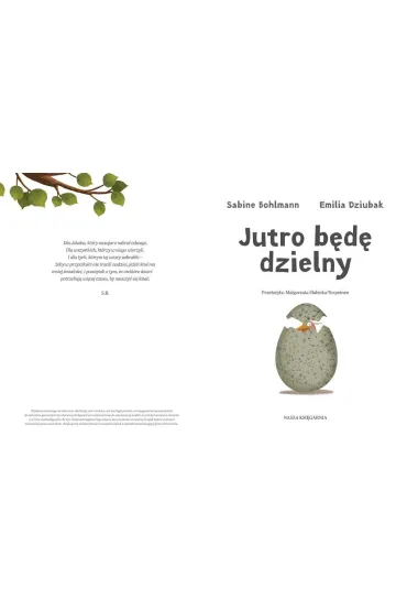 Jutro b�d� dzielny - Sabine Bohlmann